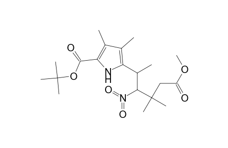 t-Butyl 5-(4-Methoxycarbonyl-1,3,3-trimethyl-2-nitrobutyl)-3,4-dimethylpyrrole-2-carboxylate