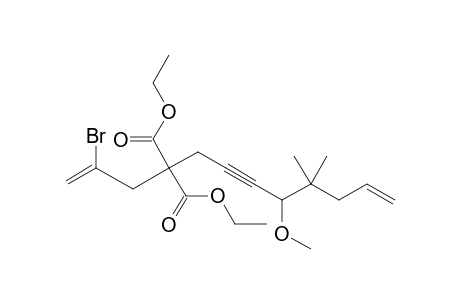 Diethyl 2-bromo-9,9-dimethyl-8-methoxydodeca-1,11-dien-6-yne-4,4-dicarboxylate