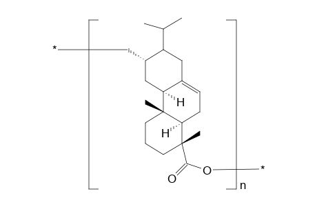 Polyester from 12-alpha-hydroxymethyl-abiet-7,8-enoic acid