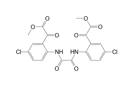 Benzeneacetic acid, 2,2'-[(1,2-dioxo-1,2-ethanediyl)diimino]bis[5-chloro-.alpha.-oxo-, dimethyl ester