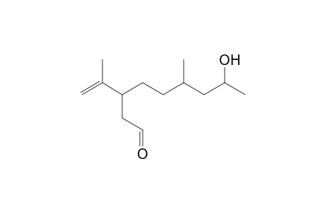 6-methyl-8-hydroxy-3-(prop-1-en-2-yl)nonanal
