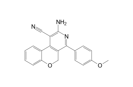 2-Amino-4-(4-methoxyphenyl)-(5H)-[1]benzopyrano[3,4-c]pyridine-1-carbonitrile