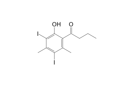 1-(2-Hydroxy-3,5-diiodo-4, 6-dimethyl-phenyl)butan-1-one