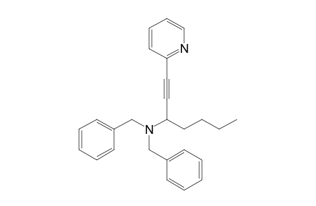 N,N-Dibenzyl-1-(2-pyridinyl)-1-heptyn-3-amine