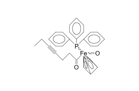(RS)-Cyclopentadienyl-triphenylphosphine-iron-carbonyl-(hept-4-ynoyl)-complex