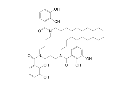 N(1),N(10)-Di-n-decyl-N(1),N(5),N(10)-tris(2,3-dihydroxybenzoyl)-1,5,10-triazadecane