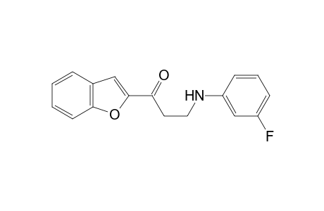 1-Propanone, 1-(2-benzofuranyl)-3-[(3-fluorophenyl)amino]-