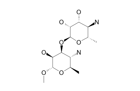 3-O-(ALPHA-D-4-AMINO-6-DEOXY-MANNOPYRANOSYL)-ALPHA-D-1-ALPHA-METHOXY-4-AMINO-6-DEOXY-MANNOPYRANOSIDE