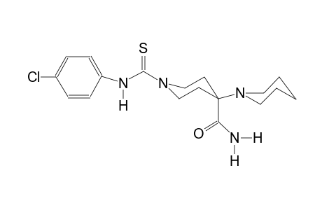 1'-((4-chlorophenyl)carbamothioyl)-[1,4'-bipiperidine]-4'-carboxamide