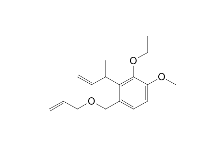 1-Allyloxymethyl-3-ethoxy-4-methoxy-2-(1-methylallyl)benzene