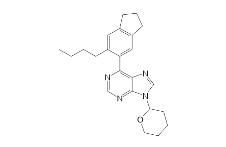 6-(6-butyl-2,3-dihydro-1H-inden-5-yl)-9-(2-oxanyl)purine
