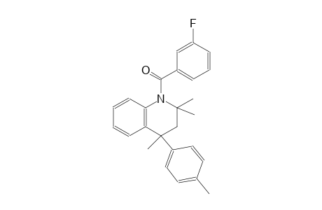 1-(3-fluorobenzoyl)-2,2,4-trimethyl-4-(4-methylphenyl)-1,2,3,4-tetrahydroquinoline