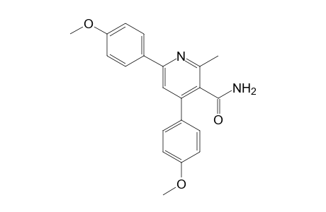 4,6-bis(4-methoxyphenyl)-2-methyl-3-pyridinecarboxamide