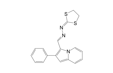 N-[1,3]Dithiolan-2-ylidene-N'-(2-phenylindolizin-3-ylmethylidene)hydrazine