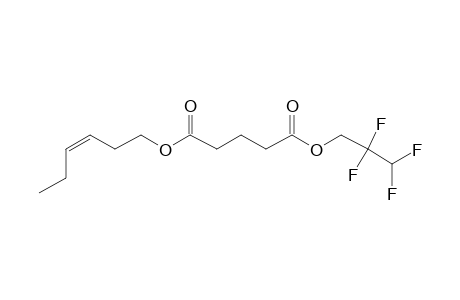 Glutaric acid, 2,2,3,3-tetrafluoropropyl cis-hex-3-enyl ester