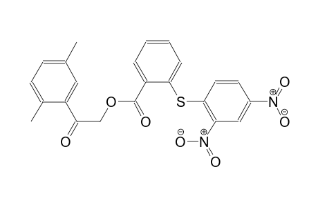 2-(2,5-dimethylphenyl)-2-oxoethyl 2-[(2,4-dinitrophenyl)sulfanyl]benzoate