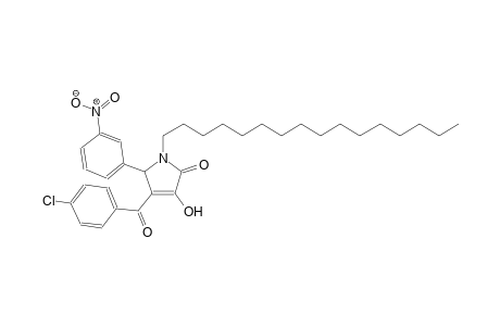 4-(4-chlorobenzoyl)-1-hexadecyl-3-hydroxy-5-(3-nitrophenyl)-1,5-dihydro-2H-pyrrol-2-one