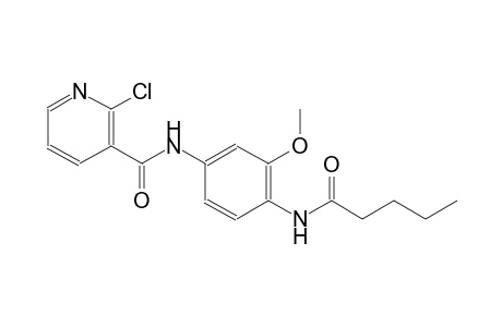 2-chloro-N-[3-methoxy-4-(pentanoylamino)phenyl]nicotinamide