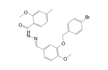 N'-((E)-{3-[(4-bromobenzyl)oxy]-4-methoxyphenyl}methylidene)-2-methoxy-4-methylbenzohydrazide