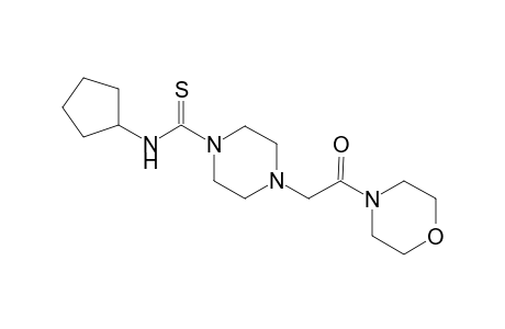 1-piperazinecarbothioamide, N-cyclopentyl-4-[2-(4-morpholinyl)-2-oxoethyl]-