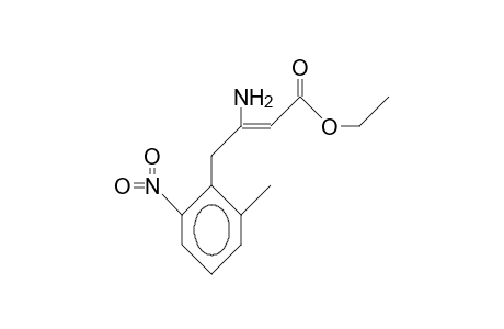 3-Amino-4-(2-methyl-6-nitro-phenyl)-crotonic acid, ethyl ester
