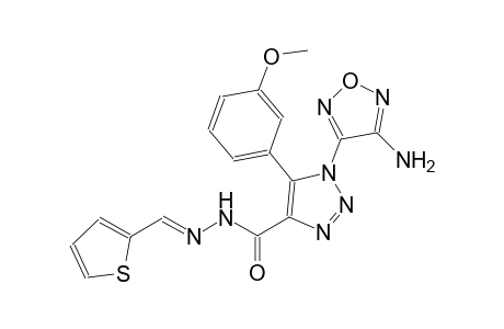 1-(4-amino-1,2,5-oxadiazol-3-yl)-5-(3-methoxyphenyl)-N'-[(E)-2-thienylmethylidene]-1H-1,2,3-triazole-4-carbohydrazide