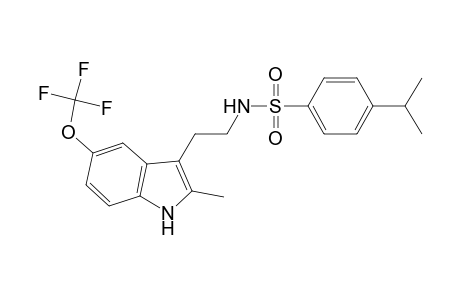 N-[2-[2-methyl-5-(trifluoromethoxy)-1H-indol-3-yl]ethyl]-4-propan-2-ylbenzenesulfonamide