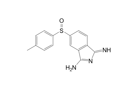 3-azanylidene-5-(4-methylphenyl)sulfinyl-isoindol-1-amine