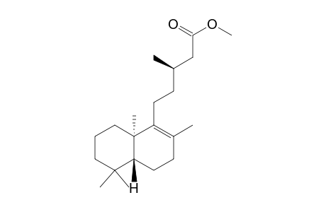 (3R)-5-[(4aR,8aR)-2,5,5,8a-tetramethyl-3,4,4a,6,7,8-hexahydronaphthalen-1-yl]-3-methyl-valeric acid methyl ester