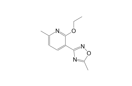 2-ethoxy-6-methyl-3-(5-methyl-1,2,4-oxadiazol-3-yl)pyridine