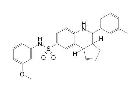 3H-cyclopenta[c]quinoline-8-sulfonamide, 3a,4,5,9b-tetrahydro-N-(3-methoxyphenyl)-4-(3-methylphenyl)-, (3aR,4S,9bS)-