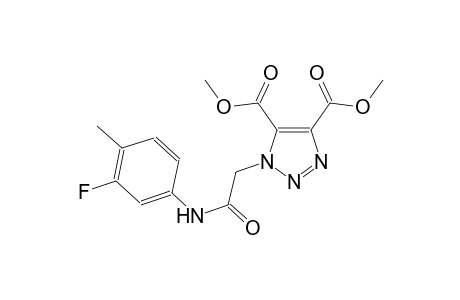 dimethyl 1-[2-(3-fluoro-4-methylanilino)-2-oxoethyl]-1H-1,2,3-triazole-4,5-dicarboxylate