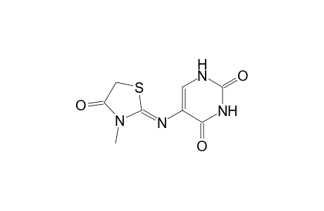 (Z)-5-((3-Methyl-4-oxothiazolidin-2-ylidene)amino)pyrimidine-2,4(1H,3H)-dione