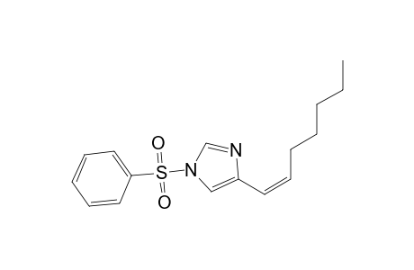(Z)-4-(1-Heptenyl)-1-benzenesulfonylimidazole