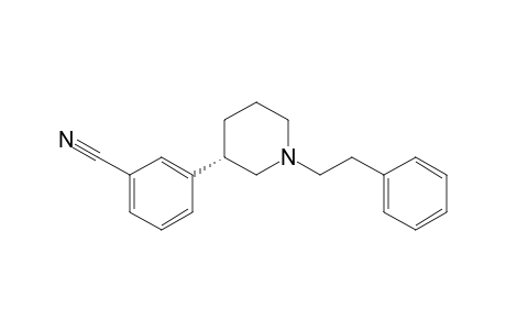 3-[(3S)-1-phenethyl-3-piperidyl]benzonitrile