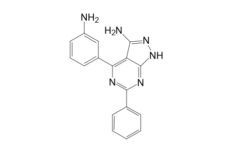 4-(3-Aminophenyl)-6-phenyl-1H-pyrazolo[3,4-d]pyrimidin-3-amine