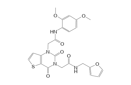1-[3-(2,4-dimethoxyphenyl)-2-oxopropyl]-3-[4-(furan-2-yl)-2-oxobutyl]-1H,2H,3H,4H-thieno[3,2-d]pyrimidine-2,4-dione