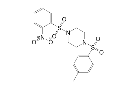 piperazine, 1-[(4-methylphenyl)sulfonyl]-4-[(2-nitrophenyl)sulfonyl]-