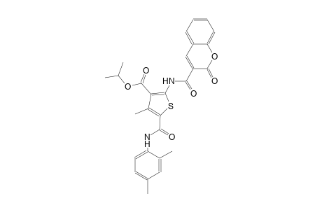 isopropyl 5-[(2,4-dimethylanilino)carbonyl]-4-methyl-2-{[(2-oxo-2H-chromen-3-yl)carbonyl]amino}-3-thiophenecarboxylate