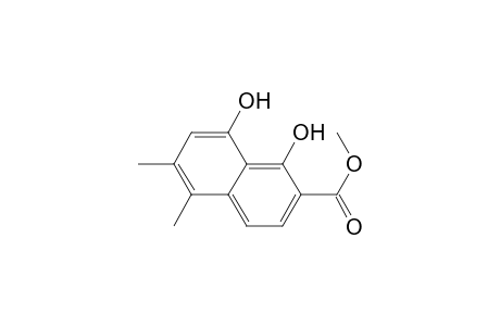 2-carbomethoxy-1,8-dihydroxy-5,6-dimethylnaphthalene