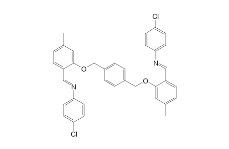 N,N'-Bis(4-chlorophenyl)-1,4-bis(2-imino-5-methylphenoxy-methy1)benzol