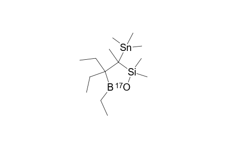 4,4,5-Triethyl-2,2,3-trimethyl-3-(trimethylstannyl)-1,2,5-oxasilaborolane