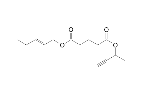 Glutaric acid, pent-2-en-1-yl but-3-yn-2-yl ester