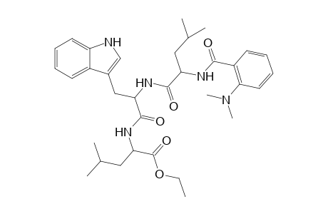 O-dimethylaminobenzoylleucyltryptophylleucyl ethyl ester