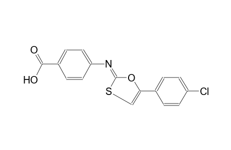 4-([(2Z)-5-(4-Chlorophenyl)-1,3-oxathiol-2-ylidene]amino)benzoic acid