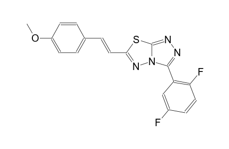 [1,2,4]triazolo[3,4-b][1,3,4]thiadiazole, 3-(2,5-difluorophenyl)-6-[(E)-2-(4-methoxyphenyl)ethenyl]-