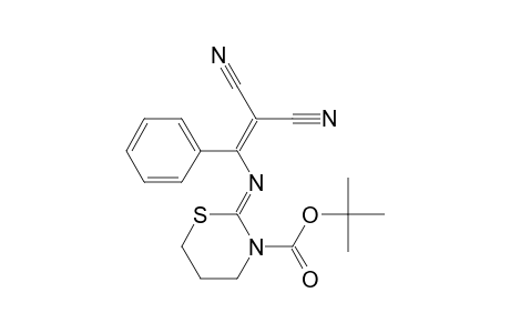 t-Butyl 2-(2',2'-dicyano-1'-phenylvinylimino)-3,4,5,6-tetrahydro-1,3-thiazine-3-carboxylate