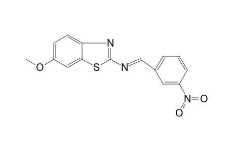 (6-Methoxy-benzothiazol-2-yl)-(3-nitro-benzylidene)-amine