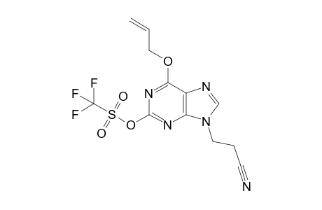 6-O-Allyl-9-N-(2-cyanoethyl)-2-O-(trifluoromethylsulfonyl)xanthine