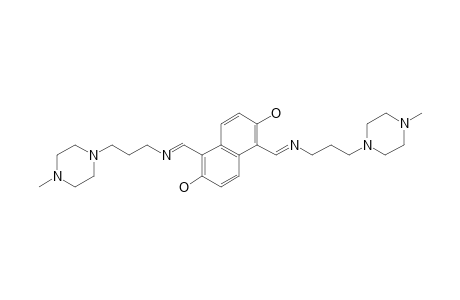 2,6-Naphthalenediol, 1,5-bis[[3-(4-methylpiperazino)propylimino]methyl]-